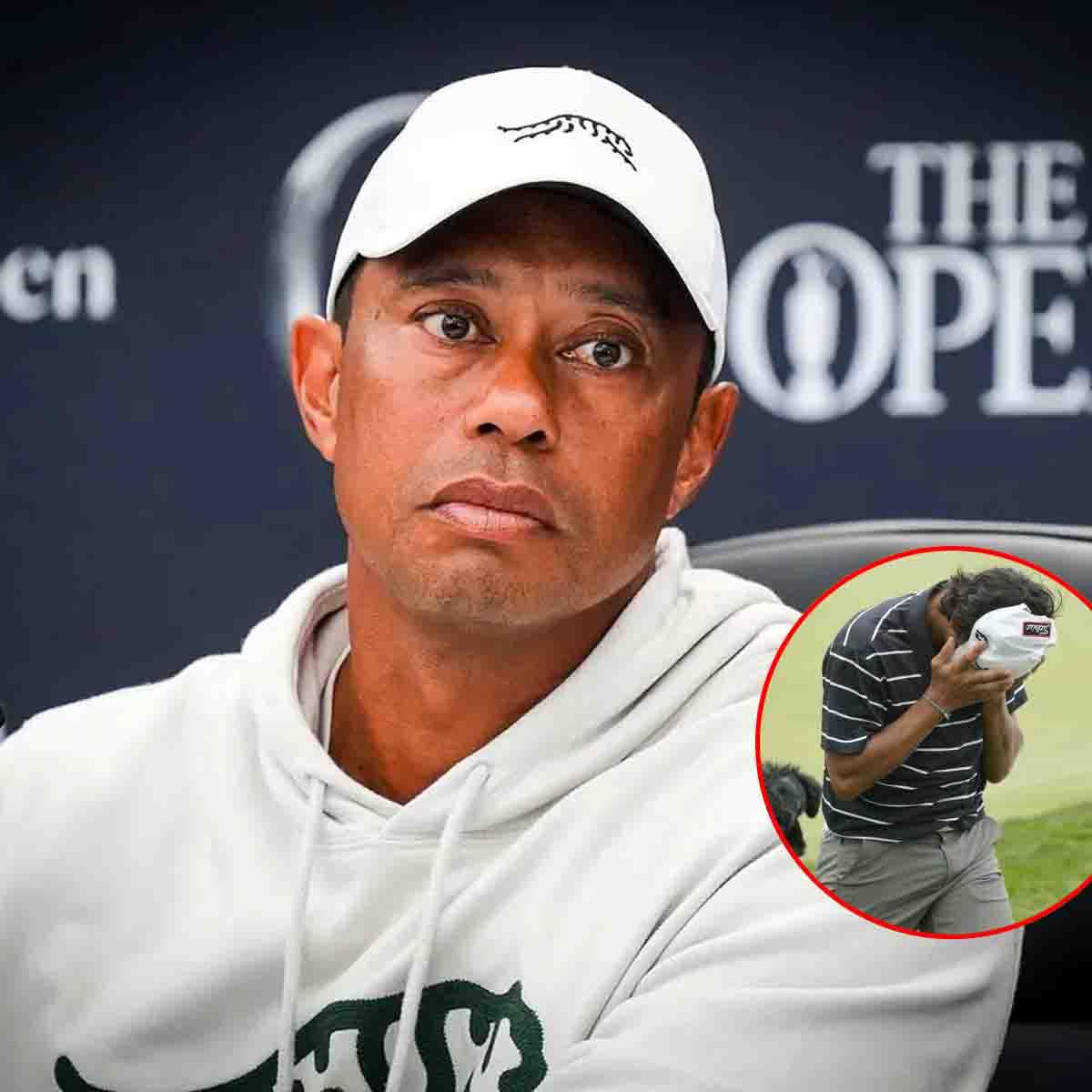 Cover Image for ‘Put Your Phone Away’: Son Charlie Drives Tiger Woods Mad With His Bad Habit